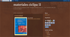 Desktop Screenshot of ciclipa2011.blogspot.com