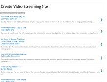 Tablet Screenshot of createvideostreamingsite.blogspot.com