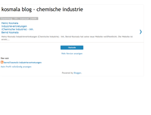 Tablet Screenshot of kosmala-industrievertretungen.blogspot.com