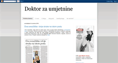 Desktop Screenshot of doktor-za-umjetnine.blogspot.com