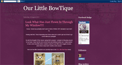 Desktop Screenshot of our-little-bowtique.blogspot.com