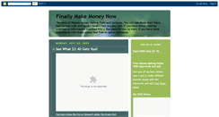 Desktop Screenshot of finallymakemoneynow.blogspot.com