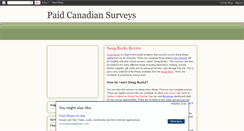 Desktop Screenshot of canadasurveys.blogspot.com