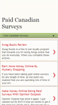 Mobile Screenshot of canadasurveys.blogspot.com