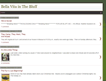Tablet Screenshot of bellavitainthebluff.blogspot.com