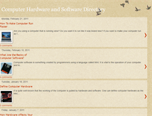 Tablet Screenshot of computer-hardware-software-directory.blogspot.com