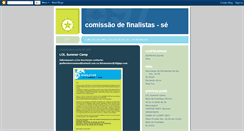 Desktop Screenshot of comissaodefinalistas-se.blogspot.com