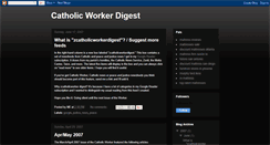 Desktop Screenshot of catholicworkerdigest.blogspot.com