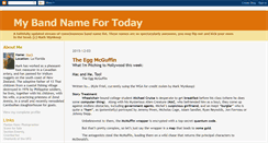Desktop Screenshot of mybandnames.blogspot.com