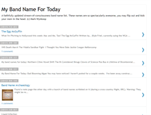 Tablet Screenshot of mybandnames.blogspot.com