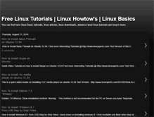 Tablet Screenshot of freelinuxtutorial.blogspot.com