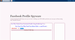 Desktop Screenshot of profile-spyware.blogspot.com