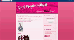 Desktop Screenshot of dirtypirateclothing.blogspot.com