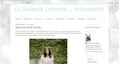 Desktop Screenshot of claudialovesfashion.blogspot.com