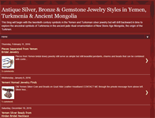 Tablet Screenshot of antiquesilverjewelry.blogspot.com