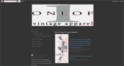 Desktop Screenshot of oneofvintageapparel.blogspot.com