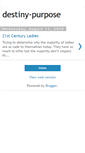 Mobile Screenshot of destiny-purpose.blogspot.com