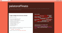 Desktop Screenshot of palatoraffinato.blogspot.com