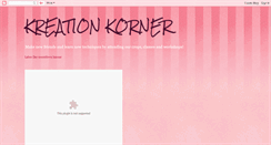 Desktop Screenshot of kreation-korner.blogspot.com