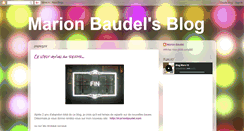 Desktop Screenshot of baudelmarion.blogspot.com