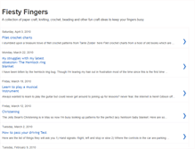 Tablet Screenshot of fiestyfingers.blogspot.com