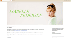 Desktop Screenshot of isabellepedersen.blogspot.com