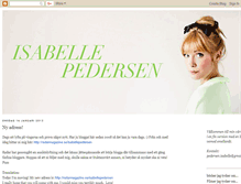 Tablet Screenshot of isabellepedersen.blogspot.com