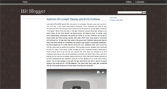 Desktop Screenshot of hit-blogger.blogspot.com