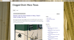 Desktop Screenshot of cloggeddrainwacotexas.blogspot.com