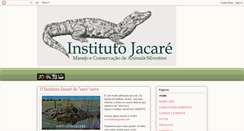 Desktop Screenshot of institutojacare.blogspot.com