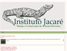 Tablet Screenshot of institutojacare.blogspot.com