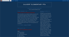 Desktop Screenshot of calvertpta.blogspot.com