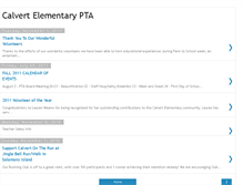 Tablet Screenshot of calvertpta.blogspot.com