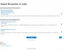 Tablet Screenshot of maoistrevolutioninindia.blogspot.com