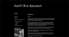 Desktop Screenshot of dontbuyrecords.blogspot.com