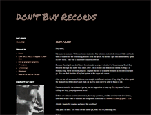 Tablet Screenshot of dontbuyrecords.blogspot.com