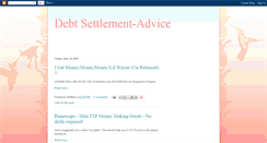 Desktop Screenshot of debtsettlement-advice.blogspot.com