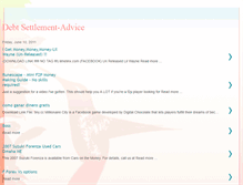 Tablet Screenshot of debtsettlement-advice.blogspot.com