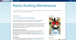 Desktop Screenshot of banksbuildingmaintenance.blogspot.com