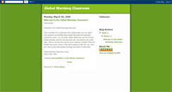 Desktop Screenshot of globalwarmingclassroom.blogspot.com