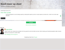 Tablet Screenshot of nooitmeeropdieet.blogspot.com