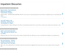 Tablet Screenshot of impatientdescartes.blogspot.com