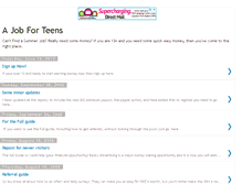 Tablet Screenshot of ajobforteens.blogspot.com