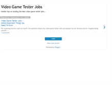 Tablet Screenshot of bestvideogametesterjobs.blogspot.com