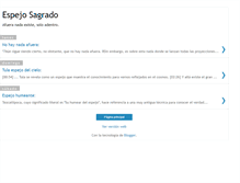 Tablet Screenshot of espejosagrado.blogspot.com