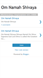 Mobile Screenshot of namahshivaya.blogspot.com