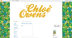 Desktop Screenshot of chloeowenstextiledesign.blogspot.com