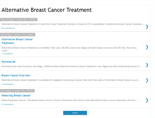 Tablet Screenshot of alternativebreastcancertreatment.blogspot.com