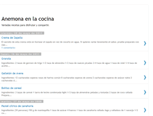 Tablet Screenshot of cocina-de-anemona.blogspot.com