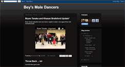 Desktop Screenshot of beymaledancers.blogspot.com